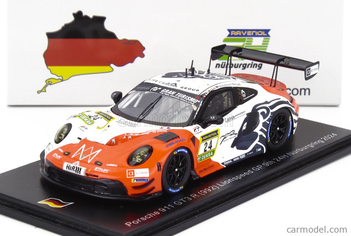 Modèle Réduit Porsche - 911 992 Gt3 R Team Herberth Motorsport N 5 24h Nurburgring 2024 Robert Renauer Vincent Kolb Dennis Olsen Matt Campbell