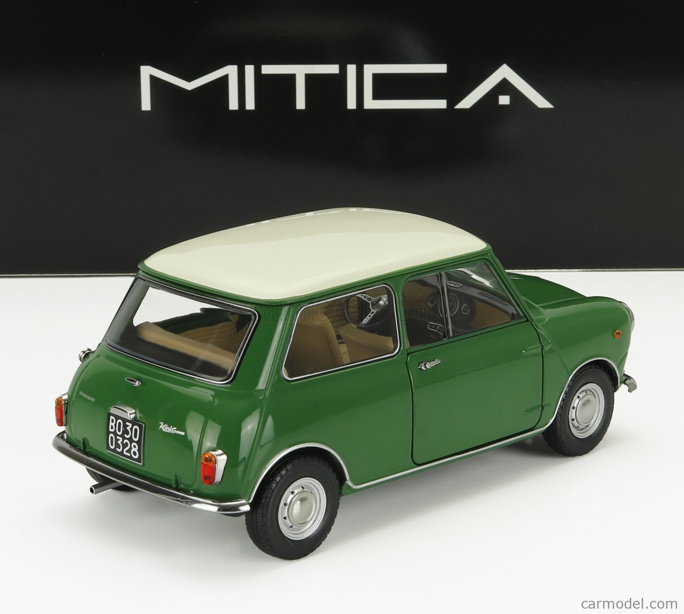 Mitica 1:18 Mini Cooper MK2 year 1968 blue, beige
