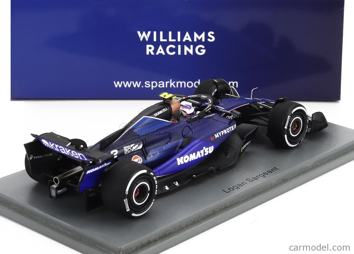 ミニカー Williams Racing FW46 Logan Sargeant 2024 1/64 Spark 2024 Formula 1 Williams Racing FW46 No.2 2024