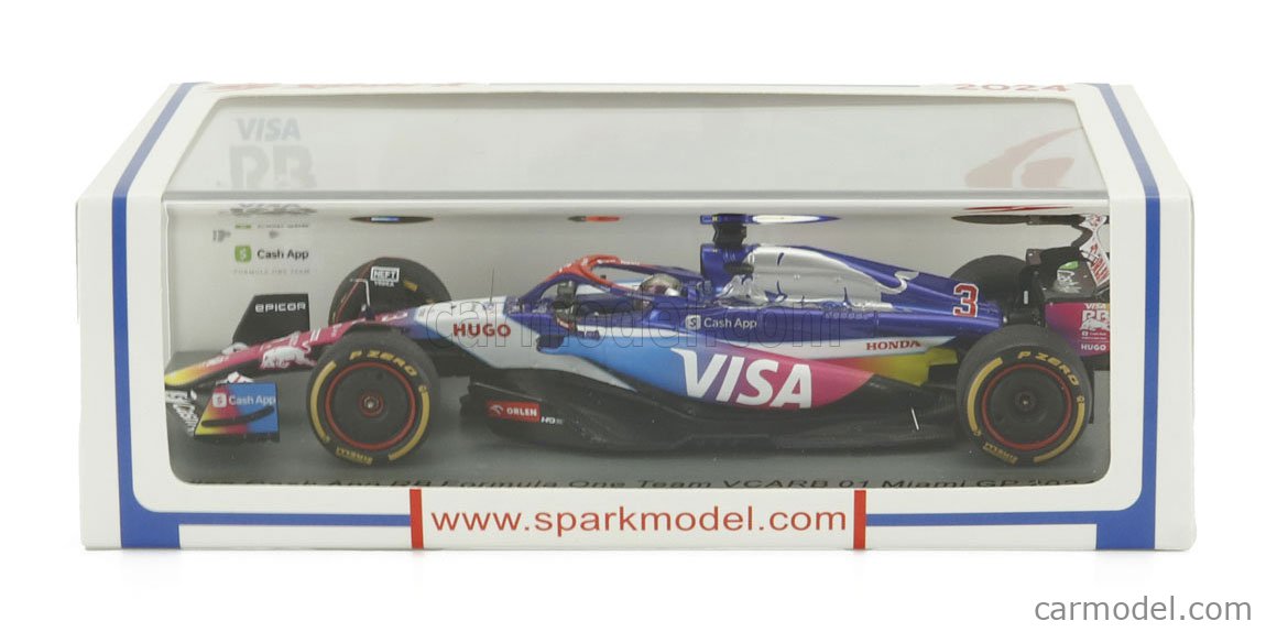 ミニカー 1/43 Visa Cash App 7th Miami GP2024 MINICHAMPS 417240622 Scale 1/43 | RACING BULLS F1 VCARB-01