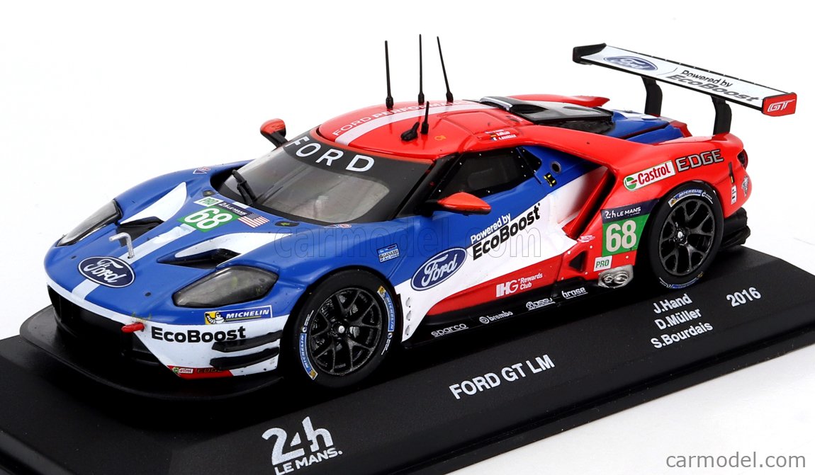 Ford GT 3.5L Turbo V6 68 Winner LMGTE PRO 24 Heures du Mans 2016 IXO