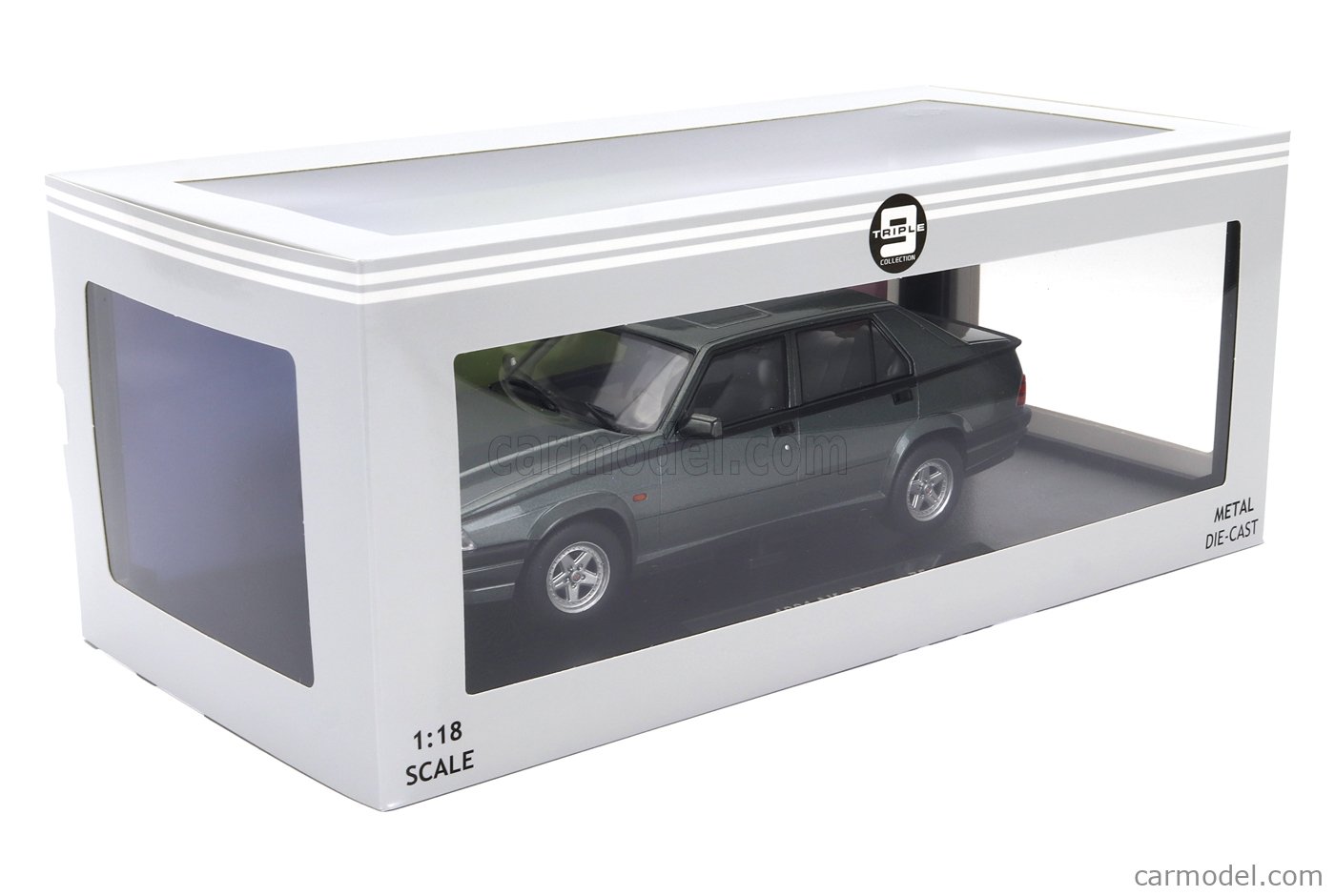 TRIPLE9 T9-1800473 Scale 1/18 | ALFA ROMEO 75 1988 GREY GREEN
