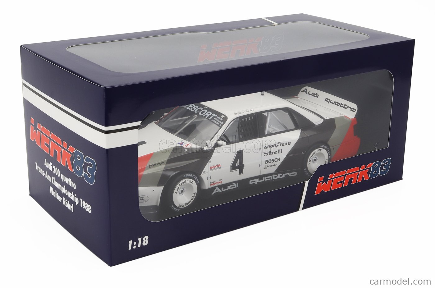 1:18 Audi 200 Quattro #4 Winner St. Petersburg Trans-Am 1988 W. Röhrl