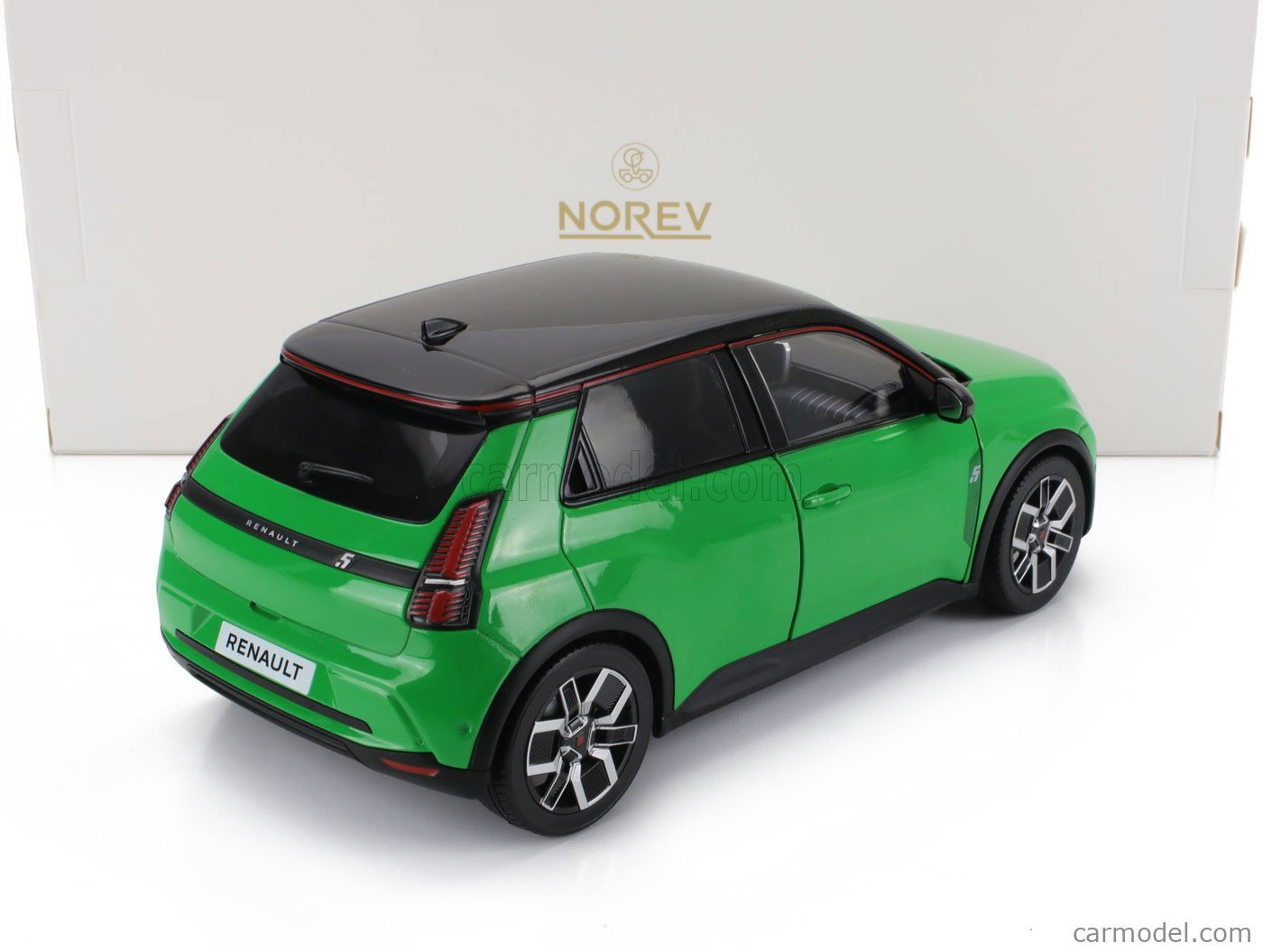 NOREV 185502 Scale 1/18 | RENAULT R5 E-TECH 2024 POP GREEN BLACK