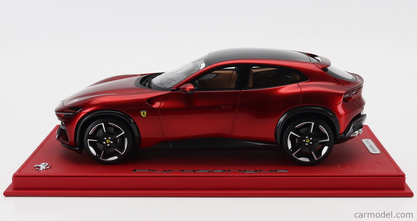 Miniature BBR Ferrari Purosangue SUV 2022 - 1/18 - Rosso Corsa Avec Vitrine - NEUF