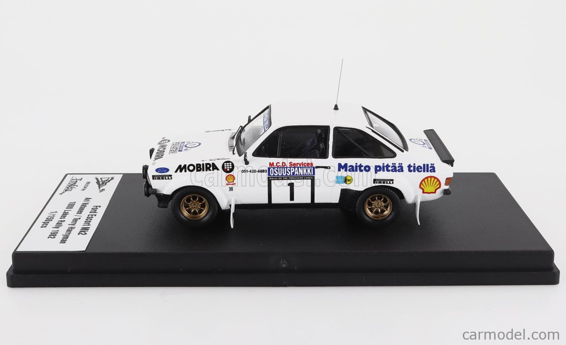 Maquette 1:43 Ford Escort MkII #7 Rallye 1000 Lacs 1978 - Pilotes Vatanen/Aho, Marque Trofeu