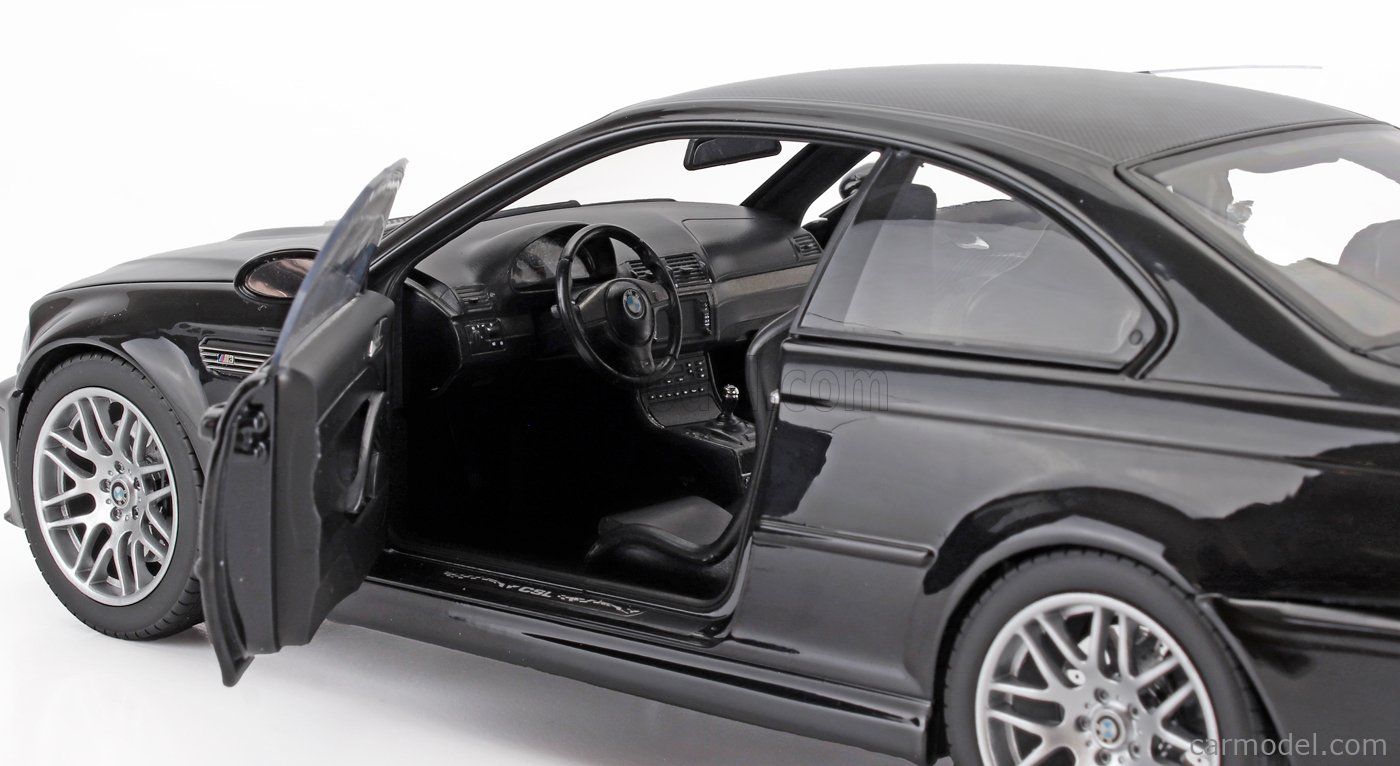 は*き様 オートアート BMW M3 CSL E46 1/18 ブラック BMW M3 E46 Coupe 1/18 AUTOart Black Metal Used Model