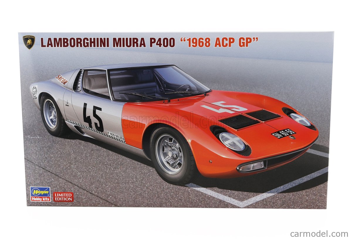 HASEGAWA 20683 Scale 1/24 | LAMBORGHINI MIURA P400 N 45 ACP GP SEASON ...
