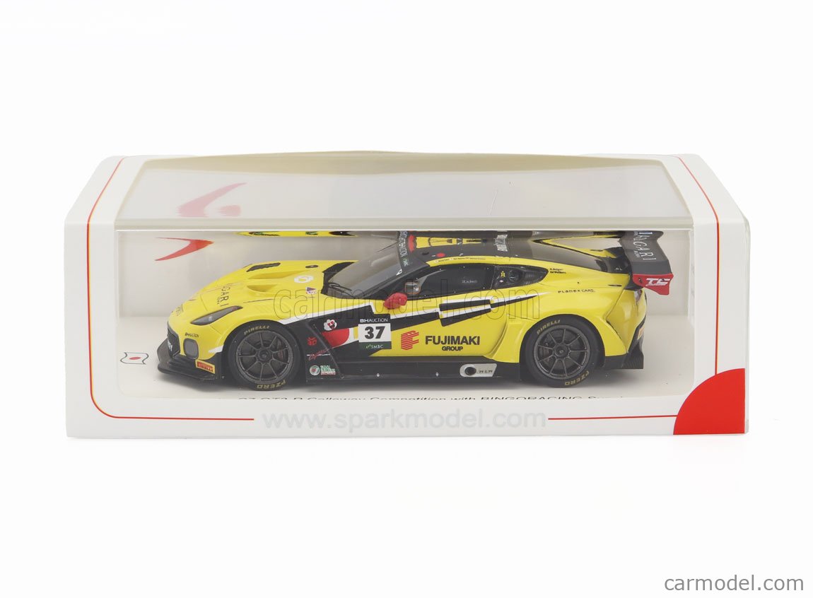Miniature Spark 1/43 – Callaway Corvette C7 GT3-R Bingoracing N°7 – Suzuka 10H 2019 (Occasion, Boîte D'origine)