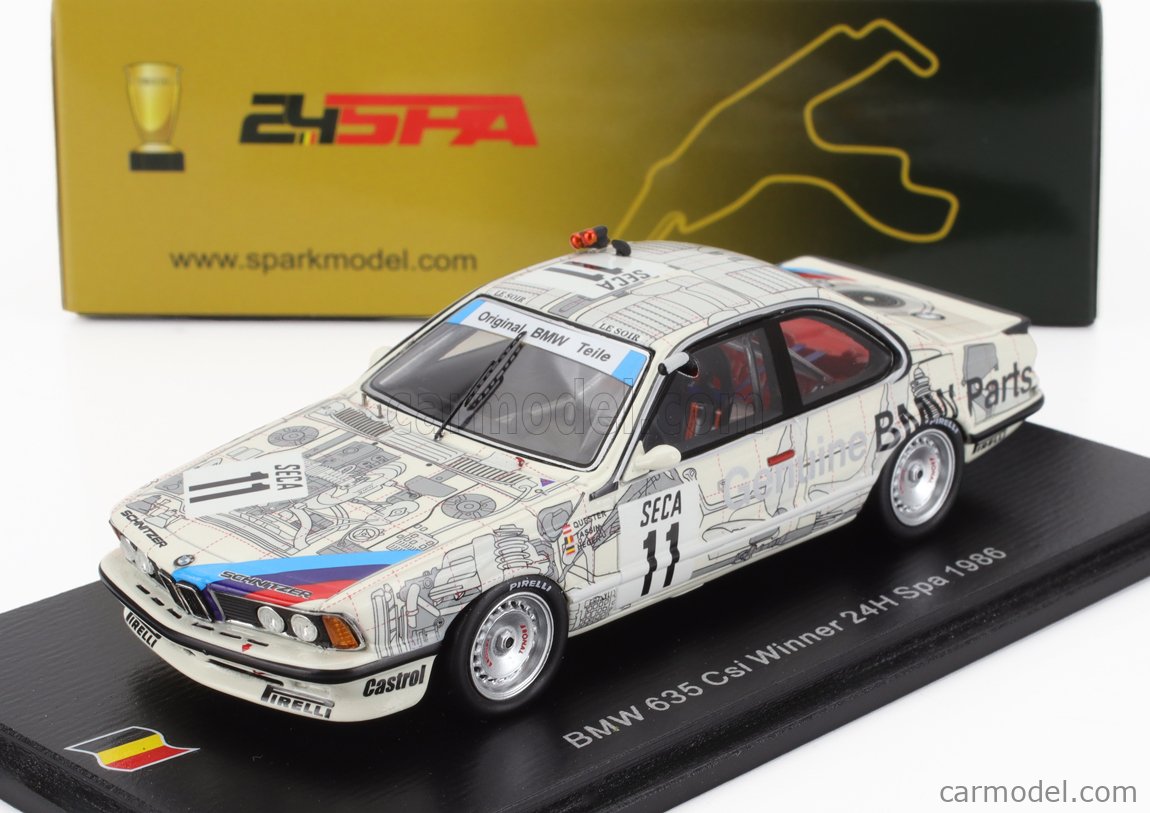 BMW 635 CSI 5 Winner 24 Heures de Spa Francorchamps 1985 Spark