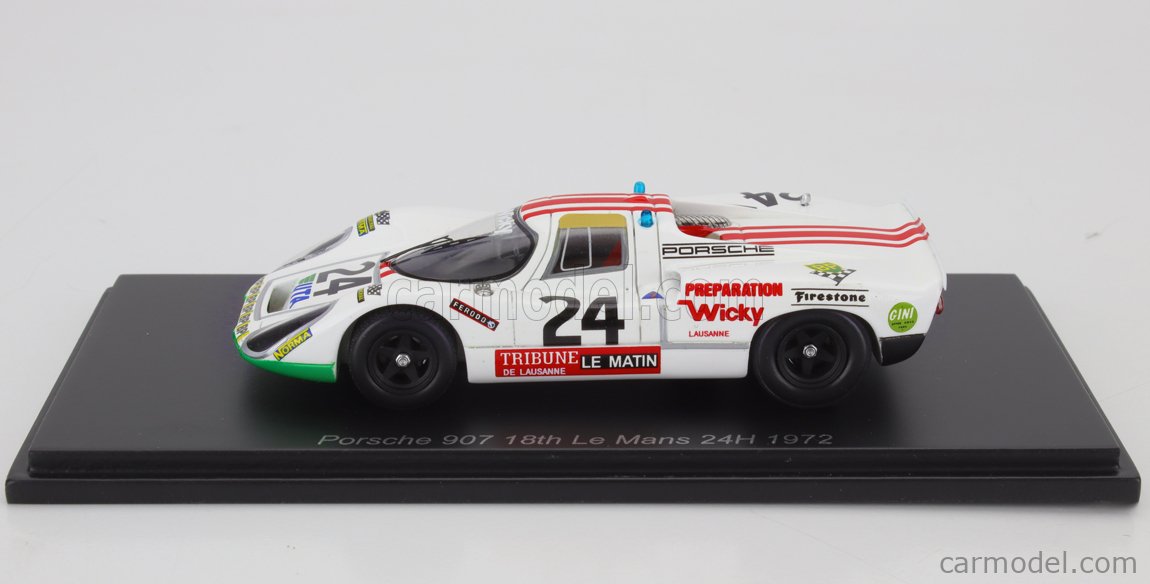 1969 LE MANS 24 HOURS #42 PORSCHE 911 ANDRE WICKY/EDGAR BERNEY 1:43 DE
