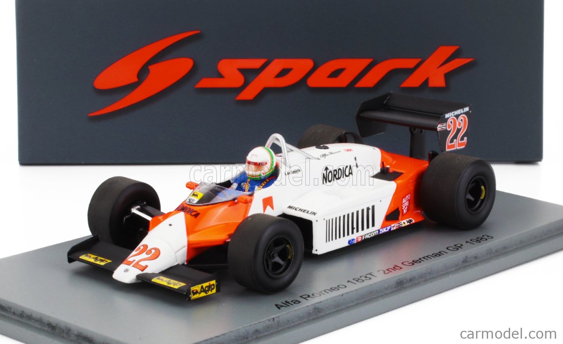 Spark S8806 Alfa Romeo 183T #22 GP Sudafrica 1983 – De Cesaris
