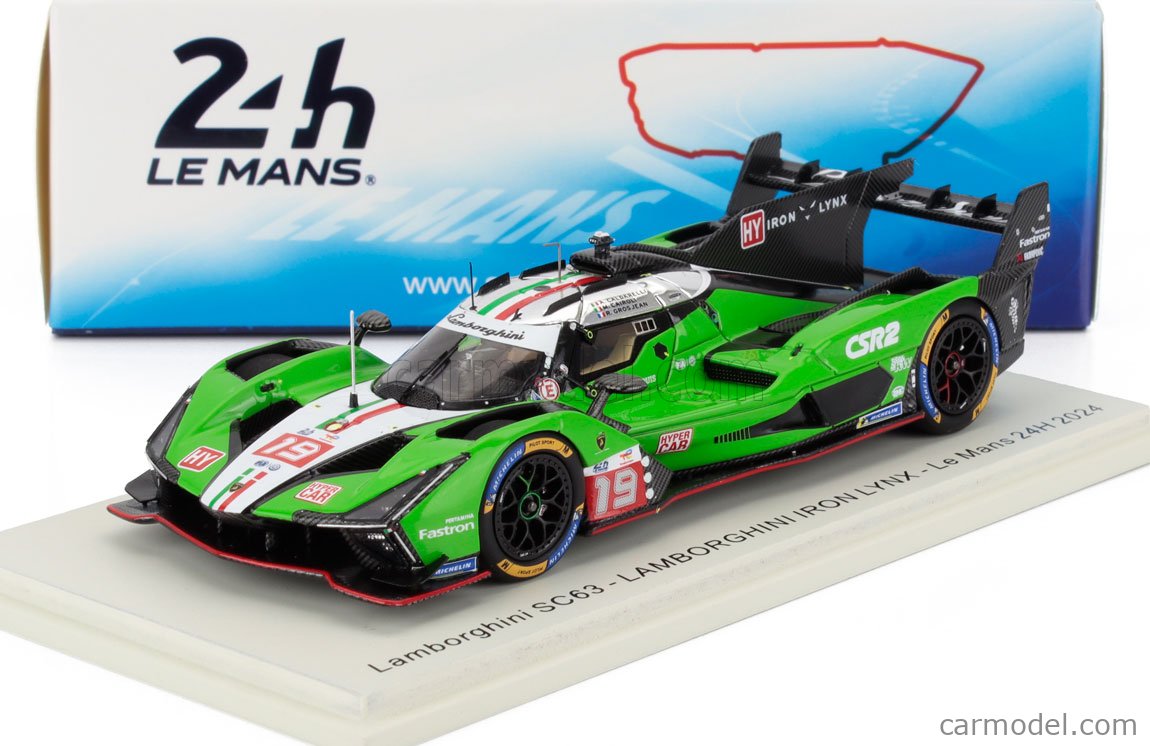 Spark スパーク 1/43 ランボルギーニ SC63 #63 2024ルマン SPARK-MODEL S9120 Scale 1/43 | LAMBORGHINI SC63 3.8L V8