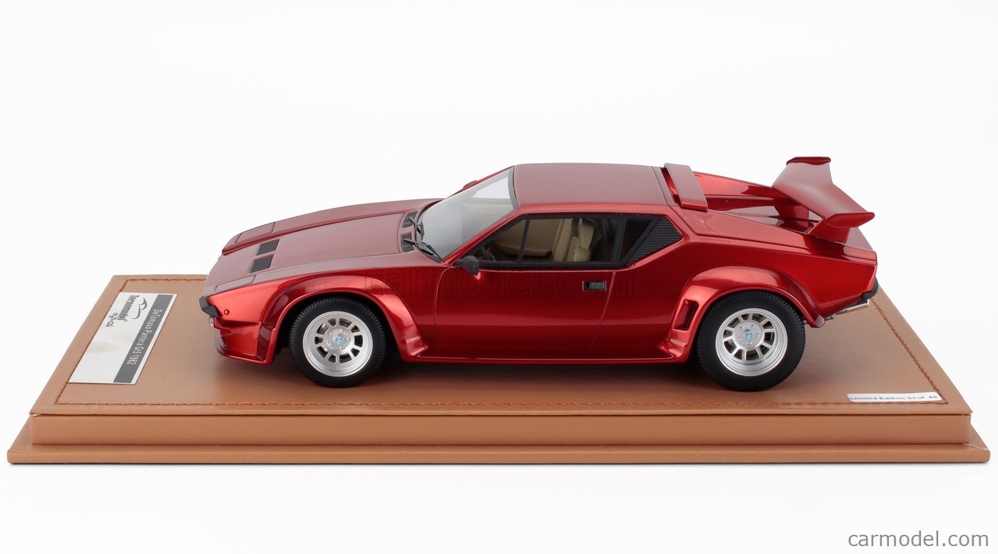 TECNOMODEL TM18-66E Scale 1/18 | DE TOMASO PANTERA GT5 1982 RED MET