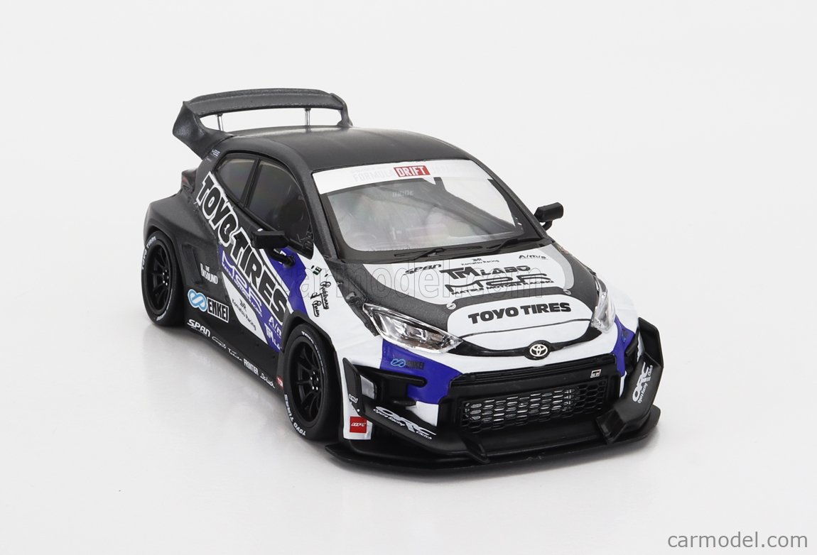 Miniatuur TOYOTA PANDEM GR YARIS NOIR 1/43 IXO (340.22) in