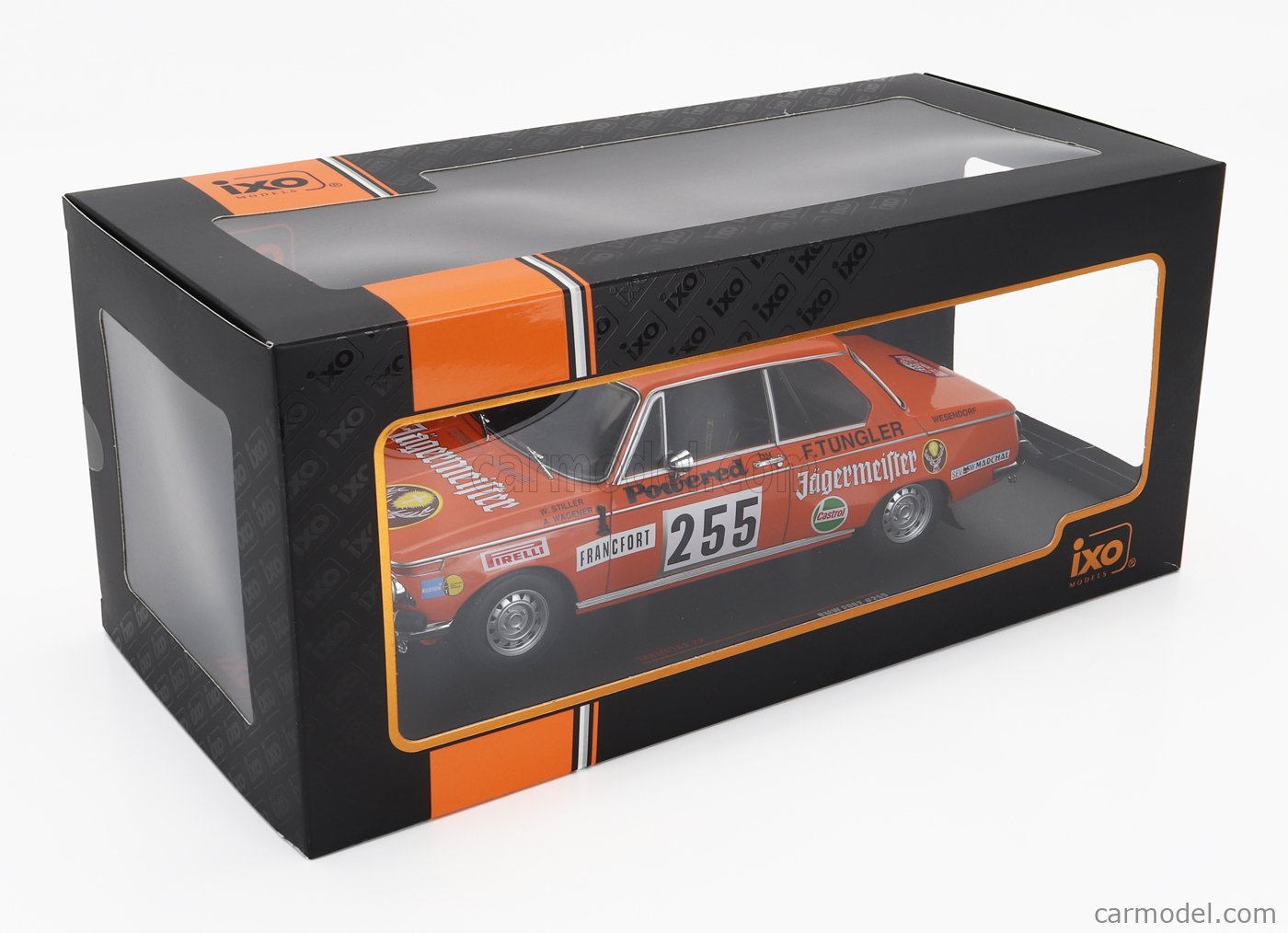 Ixo 1:18 BMW 2002 Jägermeister #255 Rallye Monte Carlo 1973 Stiller Wagener 18rmc16522