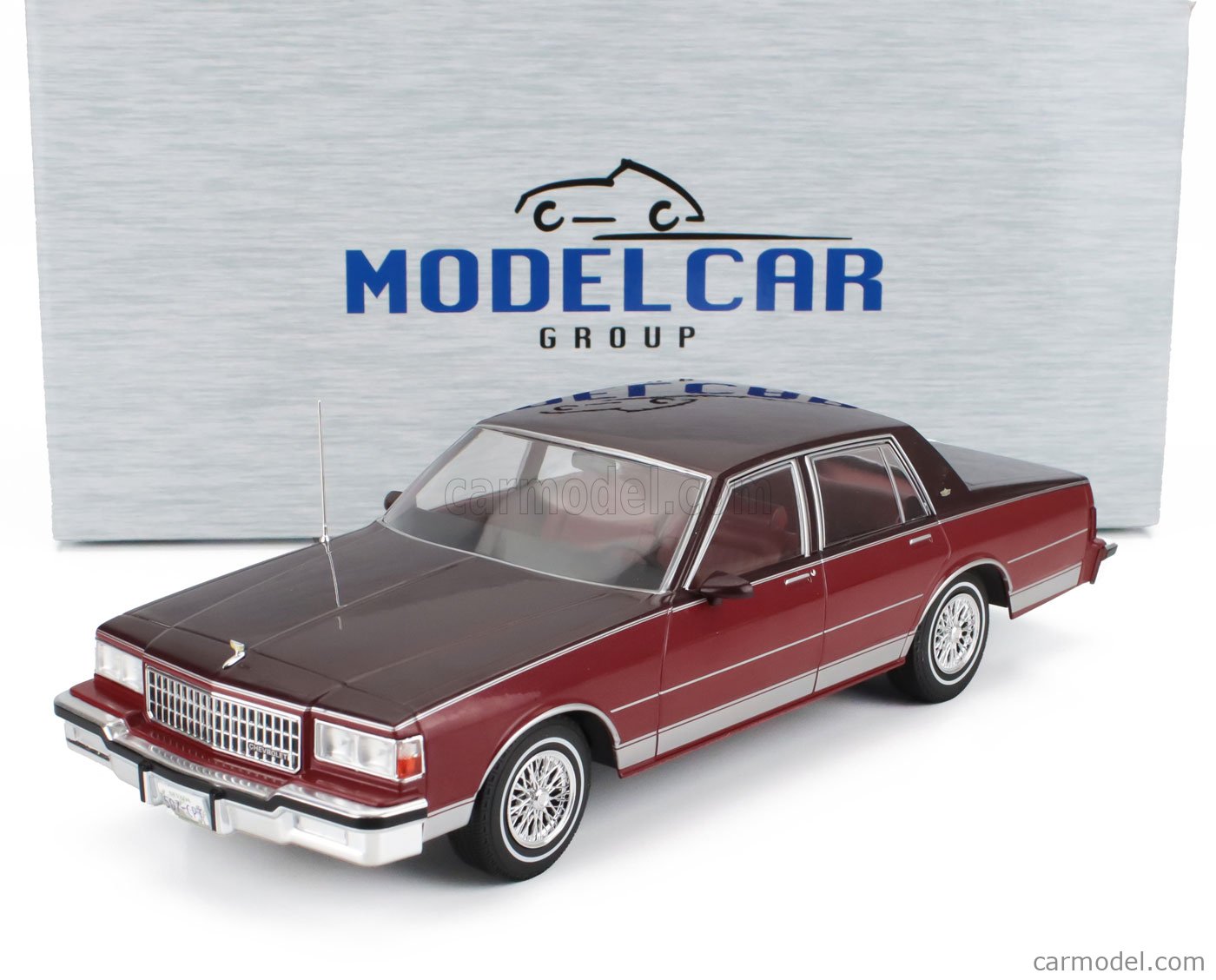 MCG MCG18361 Scale 1/18 | CHEVROLET CAPRICE 1987 DARK RED