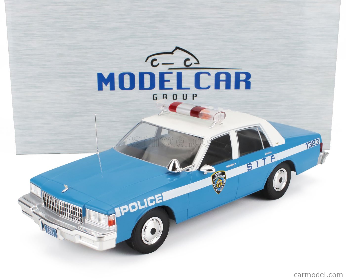 MCG MCG18360 Scale 1/18 | CHEVROLET CAPRICE NYPD POLICE 1987