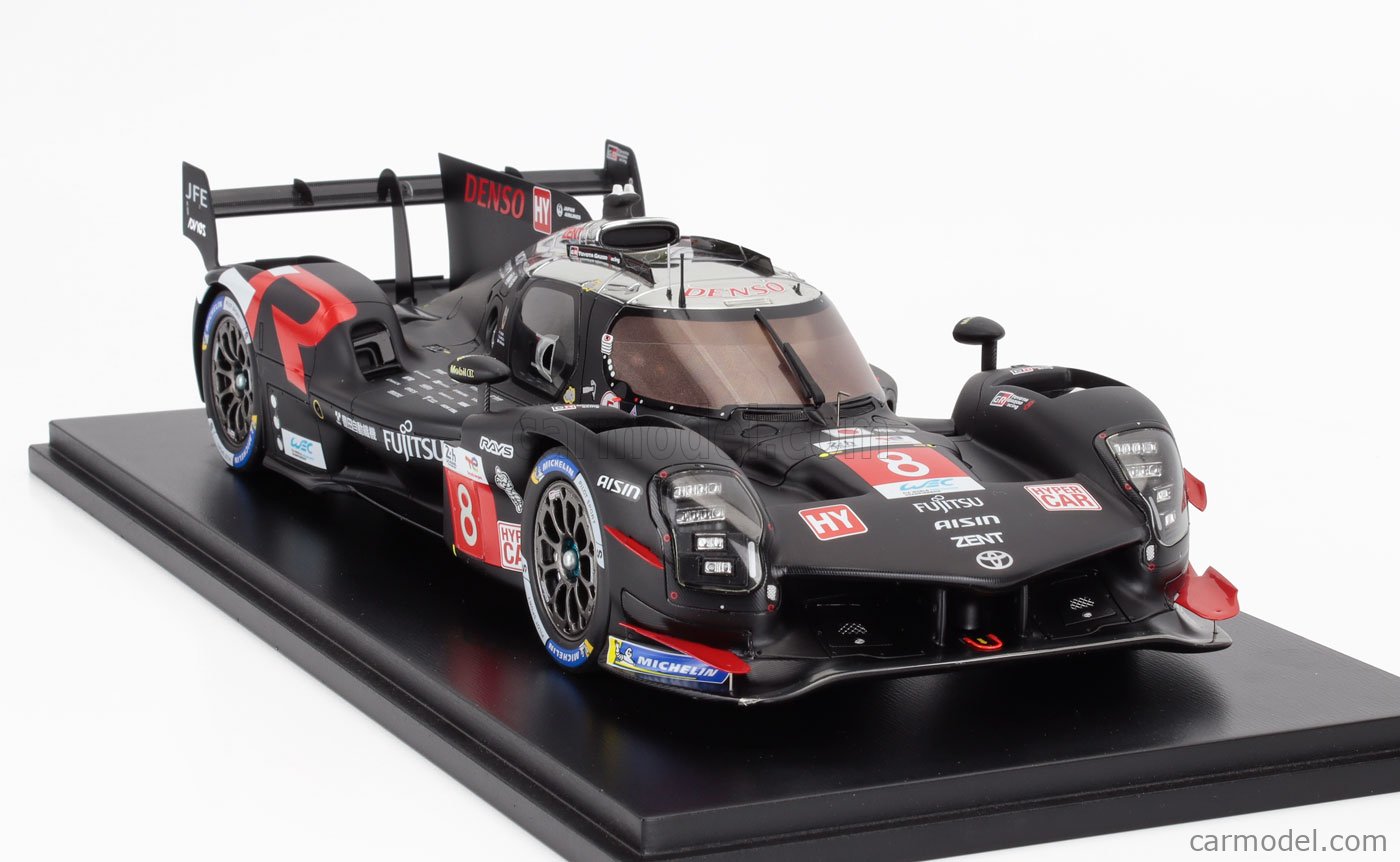 Spark-model Toyota Gr010 3.5l V6 Turbo Hybrid Team Gazoo Racing N 8 24h Le Mans 2024 Sebastian Buemi Brendon Hartley Ryo Hirakawa 1 18 Black