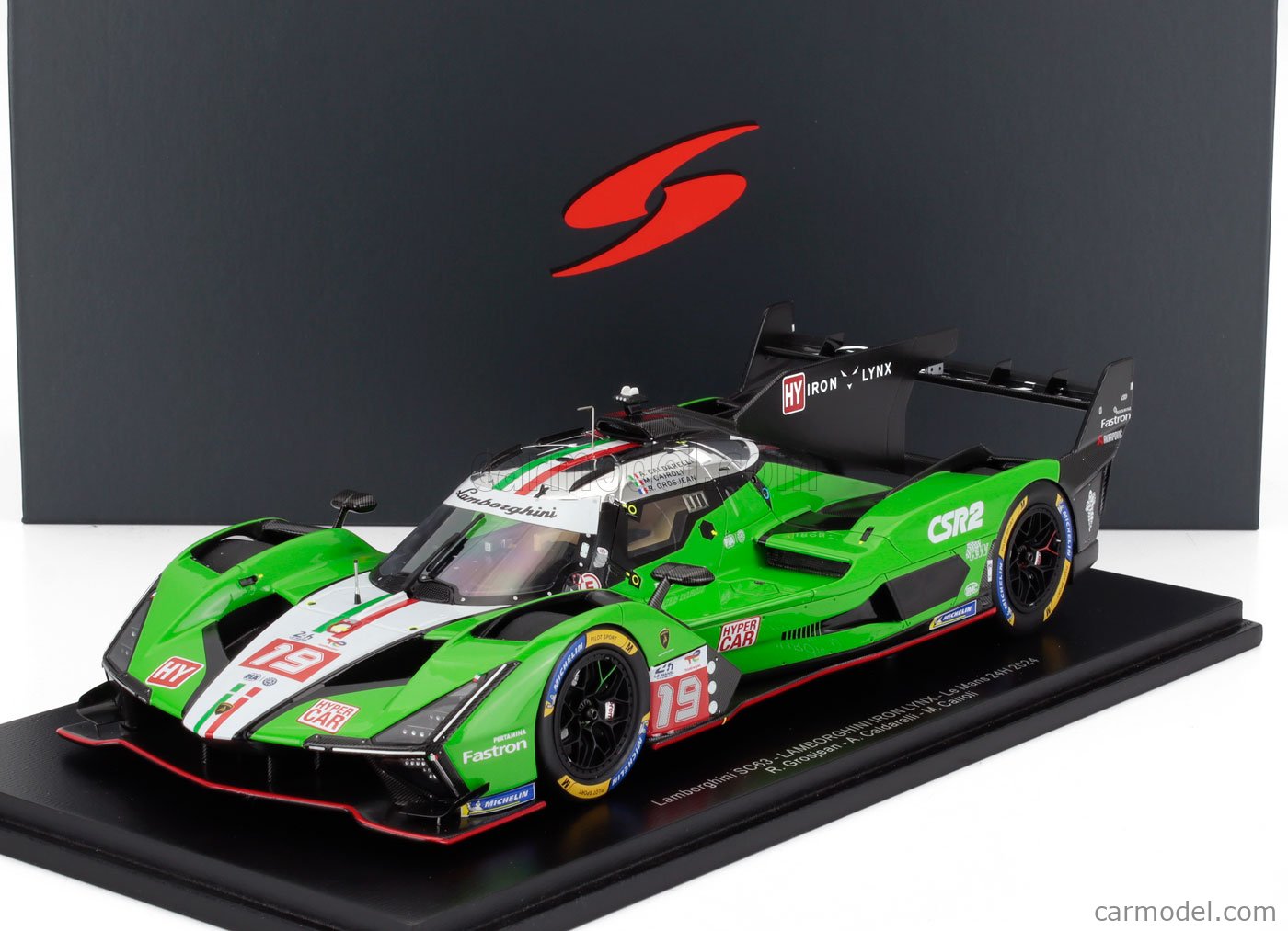 spark スパークモデル 18 ランボルギーニ アイアン デイムス 2024 1/18 Spark Lamborghini SC63 No.19 LAMBORGHINI IRON LYNX Le