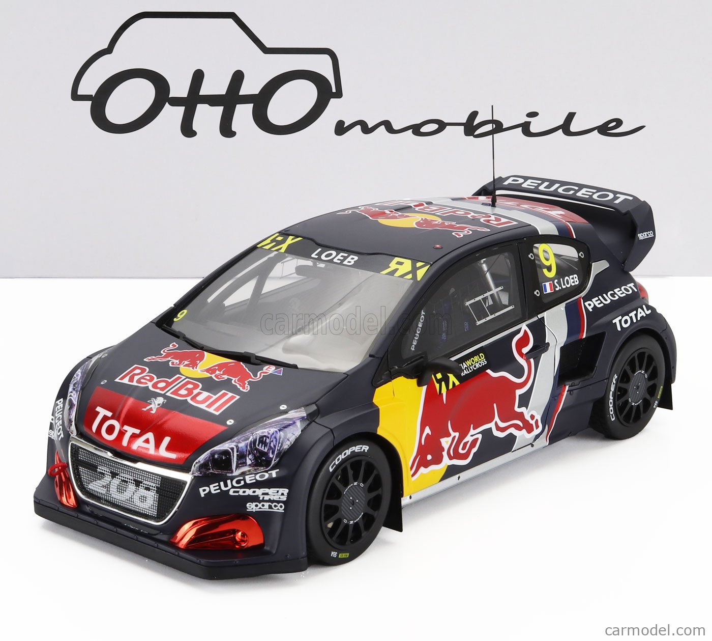 Ottomobile Peugeot 208 Wrx #9 Loeb Winner Rally World Rx Belgium 2018 1/18