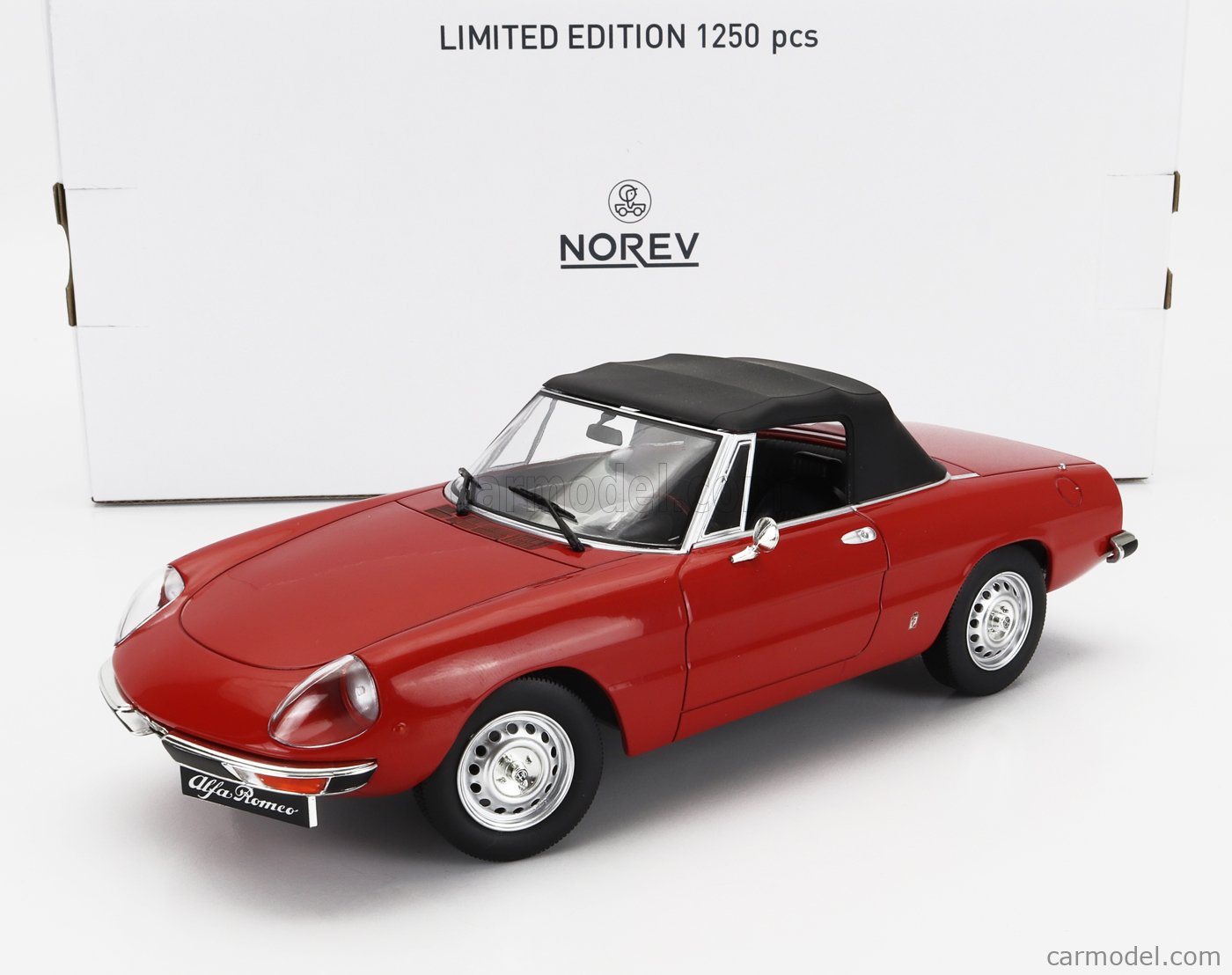 Modellauto Alfa Romeo Spider 1999 Proteo Red metallic 1:18 Norev 1:18 Metallmodell (Türen/Hauben nicht zu öffnen!) bei