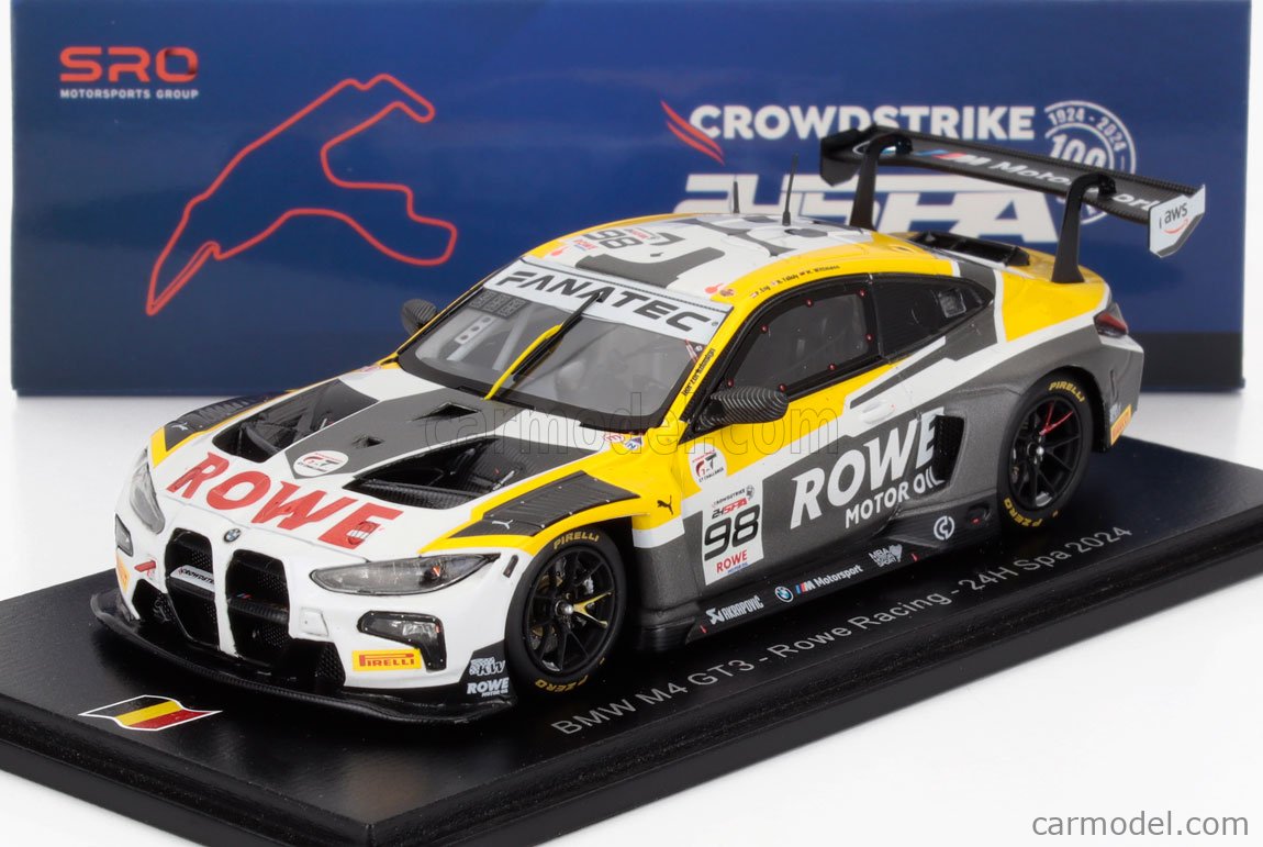 Miniature Spark 1:43 – BMW M4 GT3 #30 – 24H Spa 2024 – Klingmann SB820