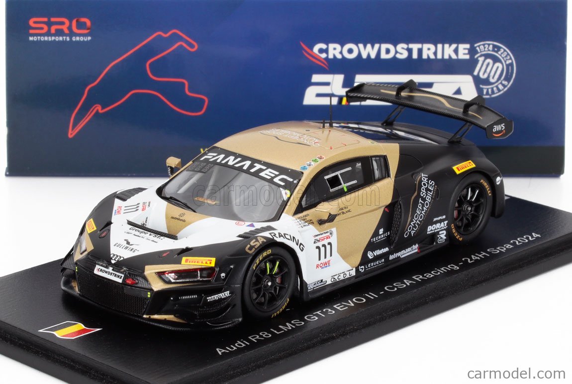 Spark Audi R8 lms 2018年スパ24時間レース 1/43 SPARK-MODEL SB826 Scale 1/43 | AUDI R8 LMS GT3 EVO II 5.2L