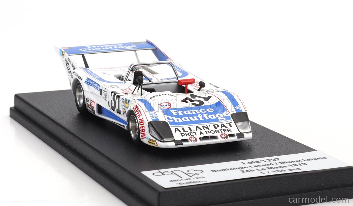 Modellino Trofeu DSN188b Lola T297 24h Le Mans 1978 N.28 Scala 1/43