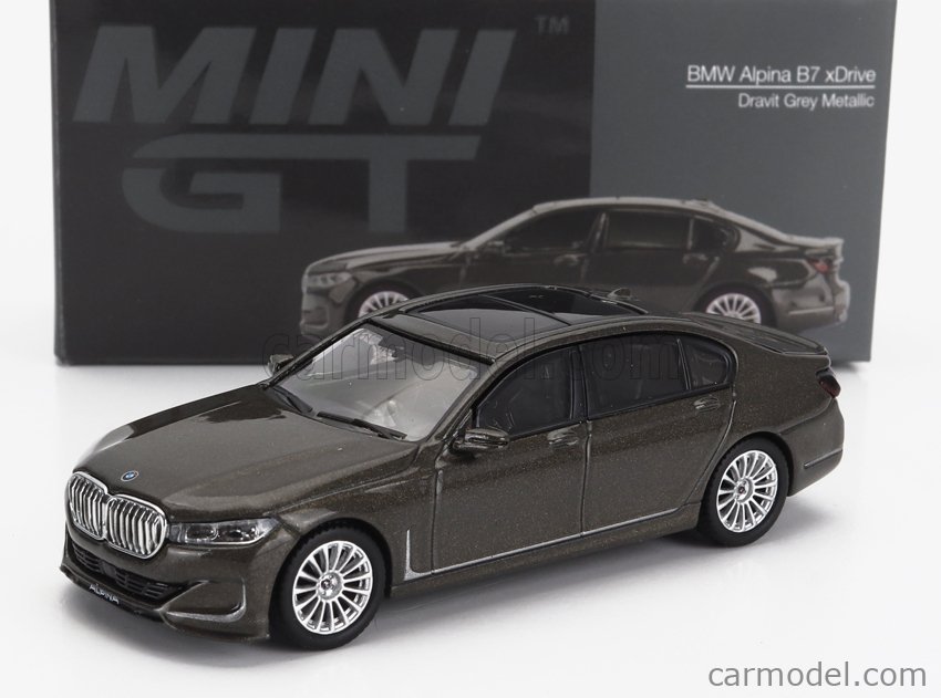 MINI-GT MGT00619-L Scale 1/64 | BMW 7-SERIES ALPINA B7 xDRIVE LHD 2023 GREY