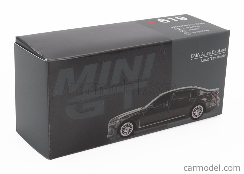 MINI-GT MGT00619-L Scale 1/64 | BMW 7-SERIES ALPINA B7 xDRIVE LHD 2023 GREY