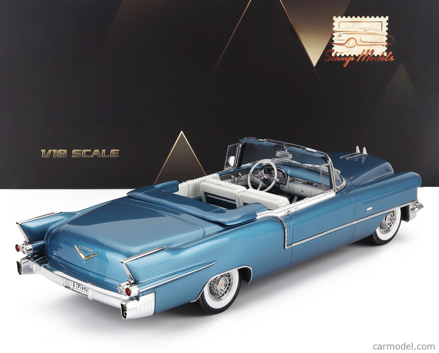 Voiture Miniature 1:18 Cadillac Eldorado Biarritz 1956 Cabriolet Fermé - Stamp-Models