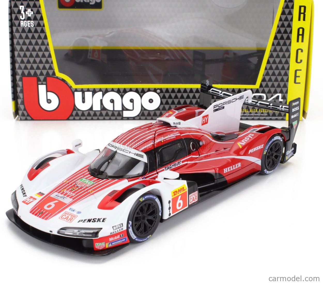 BURAGO 18-28042 Scale 1/24 | PORSCHE 963 9RD 4.6L TURBO V8