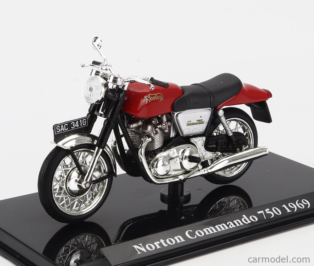 EDICOLA AHCMB103 Scale 1/24 | NORTON COMMANDO 750 1969 RED BLACK