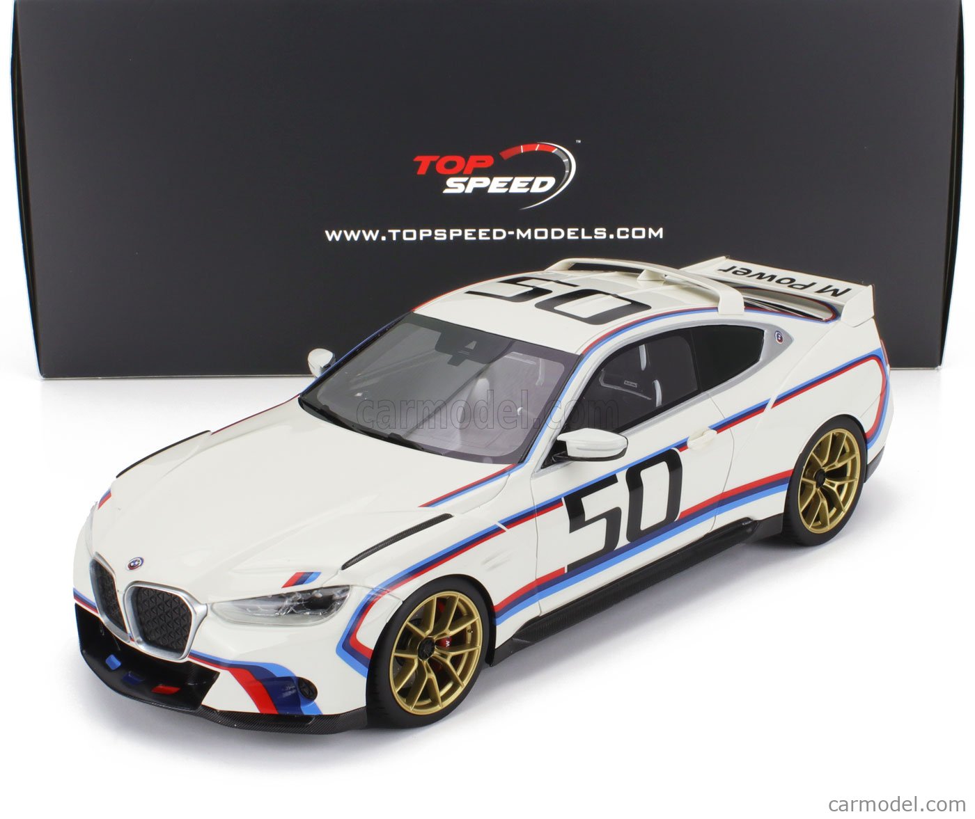 Miniature 1:18 Truescale BMW 3.0 CSL Coupé Motorsport #50 Jahre M Power 2022 TS0495
