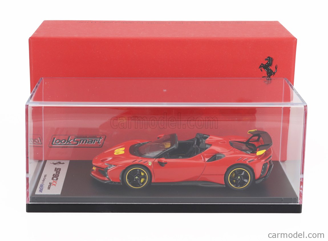1:43 LOOKSMART Ferrari Sf90 Xx Stradale Spider 2024 Rosso Le-Mans LS552F Modellb