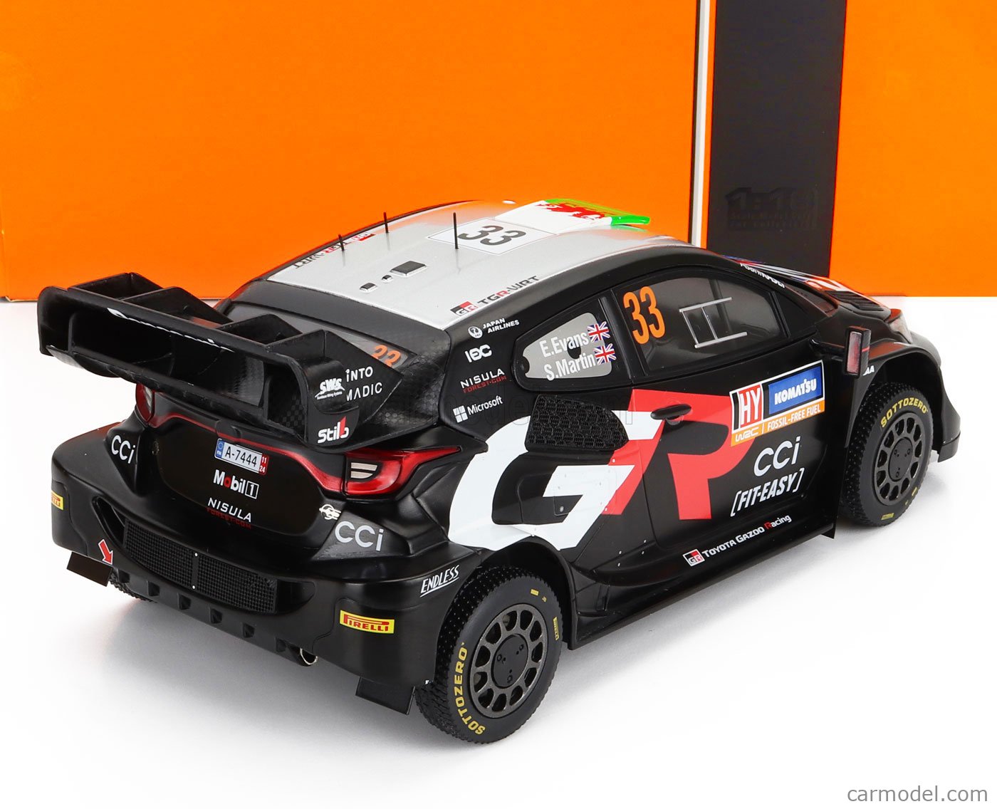 IXO IXO18RMC200 TOYOTA Yaris Rally 1 - 2eme Rallye Suède - 2024 Evans 1/18 EUR 72,95 - FR