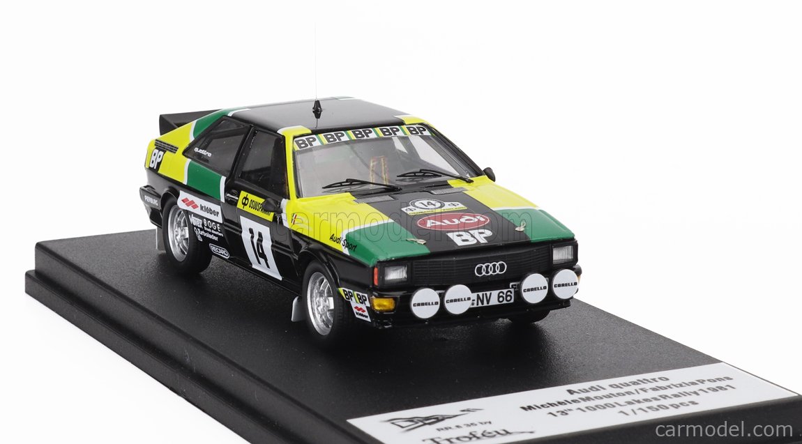 Trofeu RRfi35 Audi Quattro 1000 Lakes 1981 N°14 - échelle 1/43 - Résine - Prévente