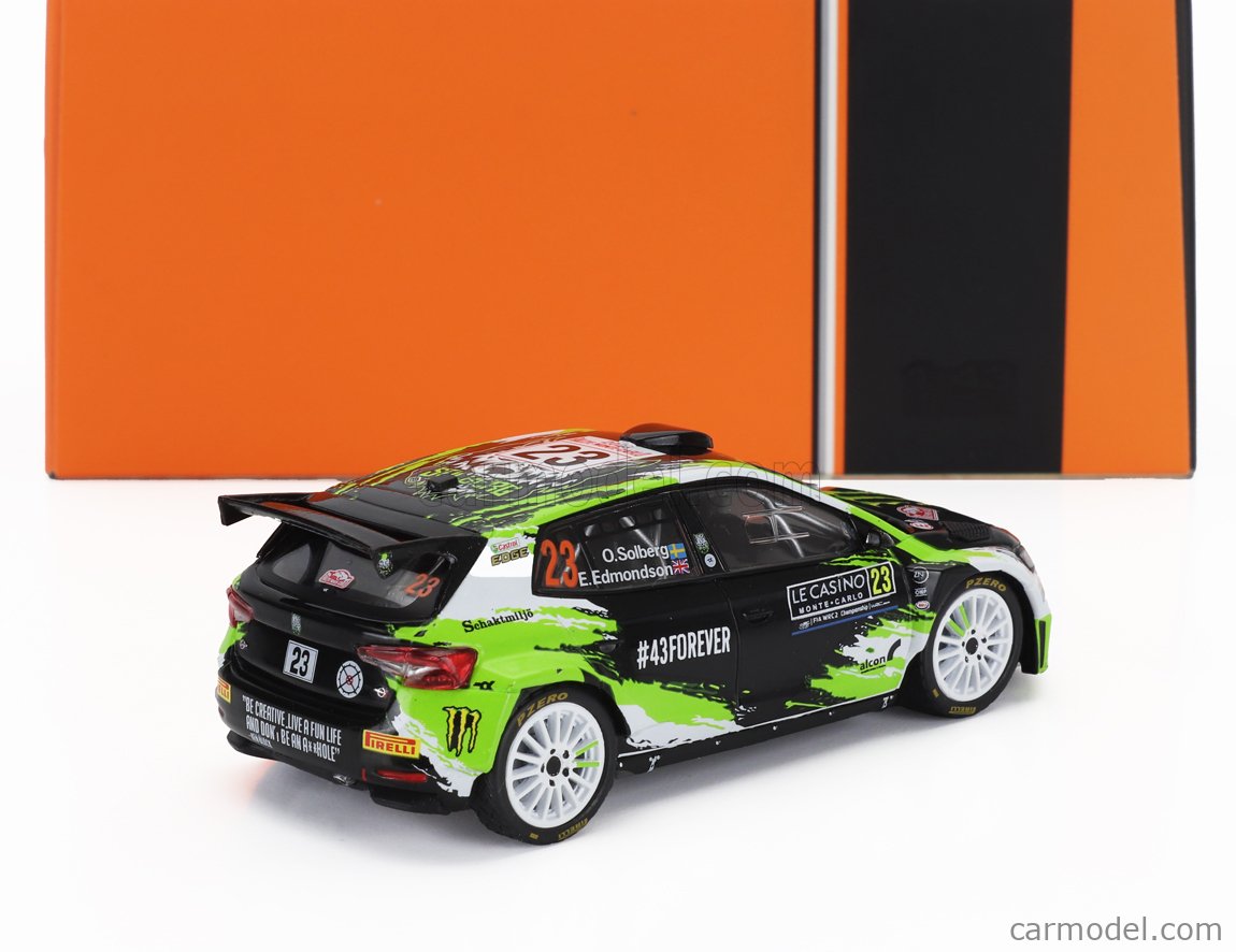 Skoda Fabia RS Rally2 - 14° Rallye Monte Carlo 2023 - Oliver Solberg - IXO RAM889 1/43