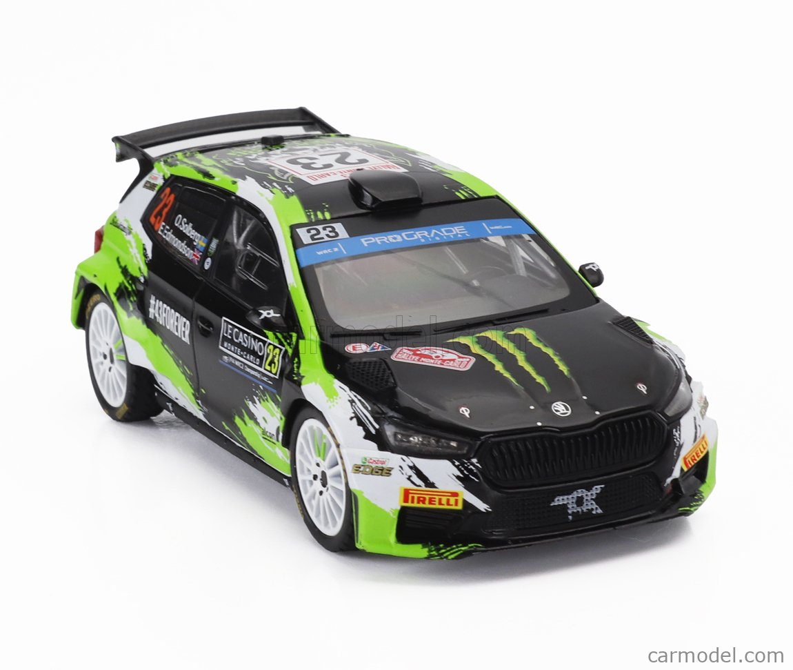 Skoda Fabia RS Rally2 - 14° Rallye Monte Carlo 2023 - Oliver Solberg - IXO RAM889 1/43