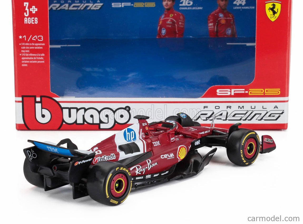 BURAGO 18-36853-L Scale 1/43 | FERRARI F1 SF-25 TEAM SCUDERIA
