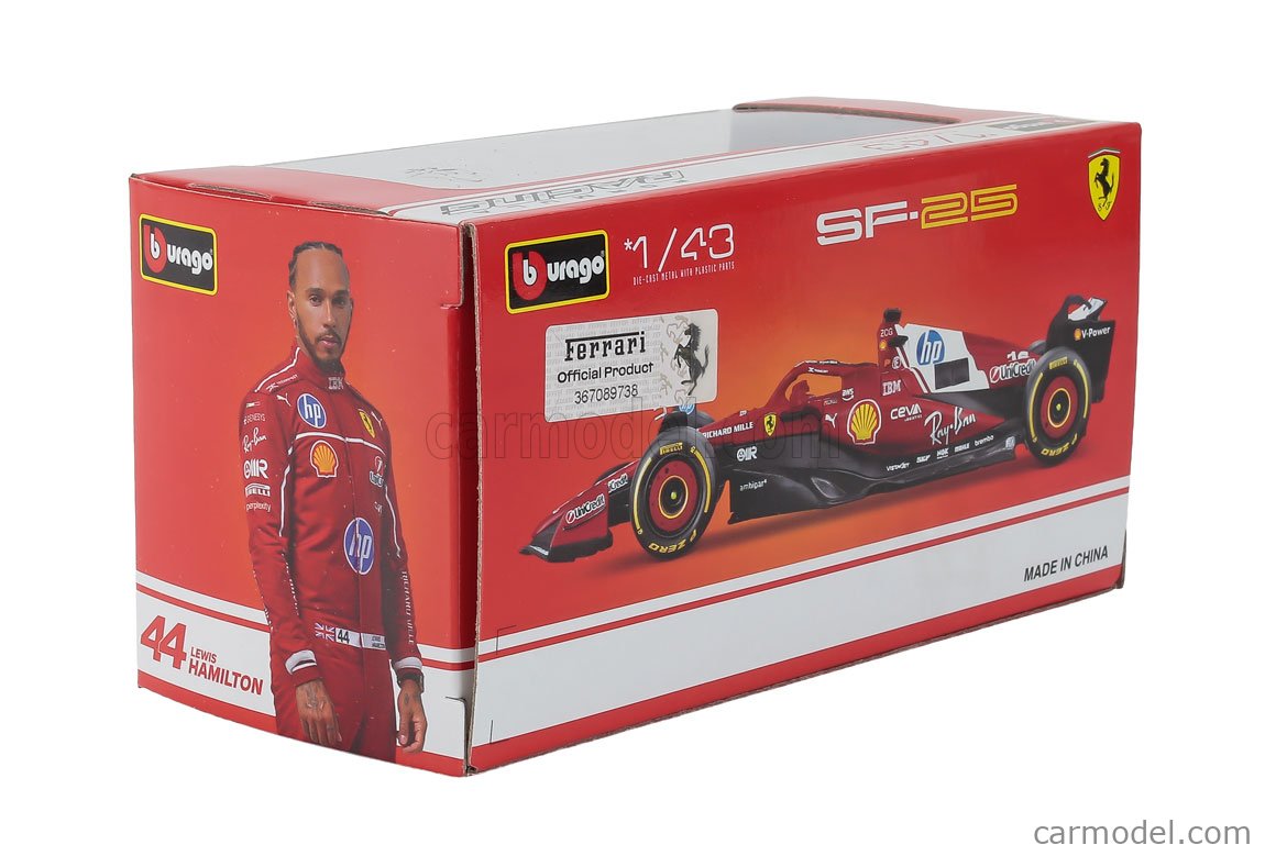 BURAGO 18-36853-L Scale 1/43 | FERRARI F1 SF-25 TEAM SCUDERIA