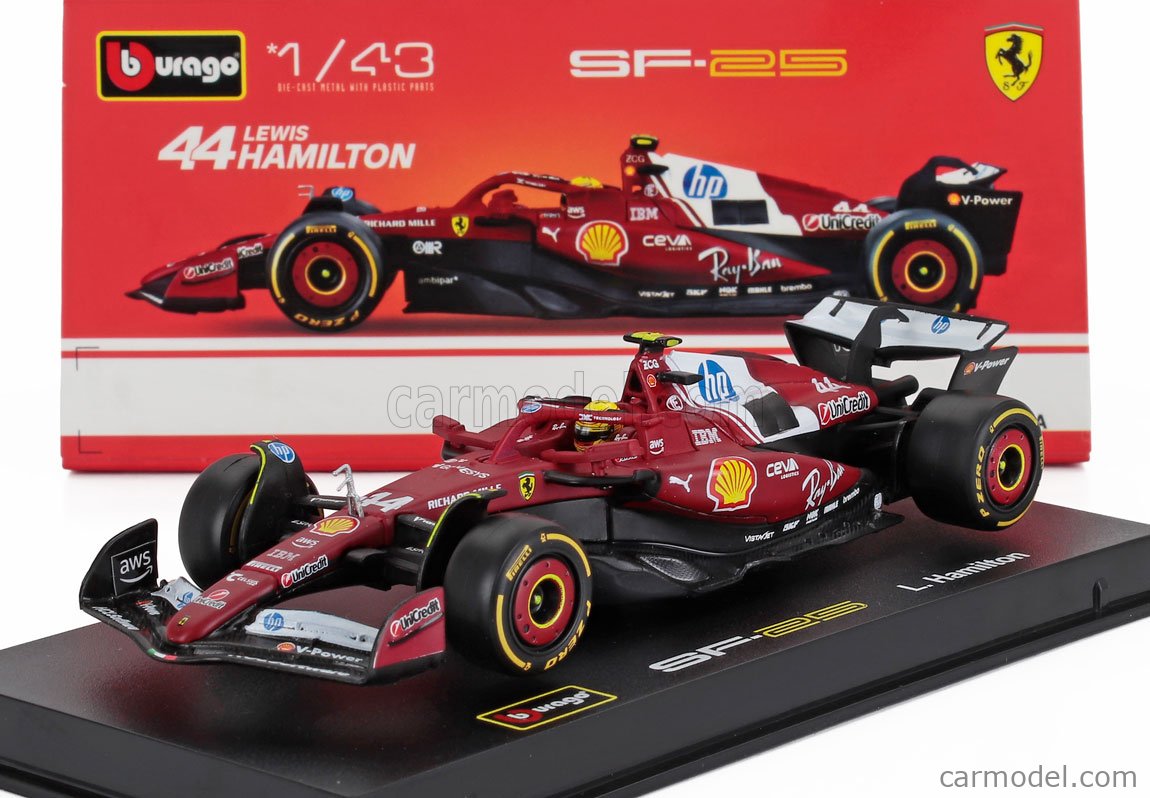 BURAGO 18-36852-H Scale 1/43 | FERRARI F1 SF-25 TEAM SCUDERIA