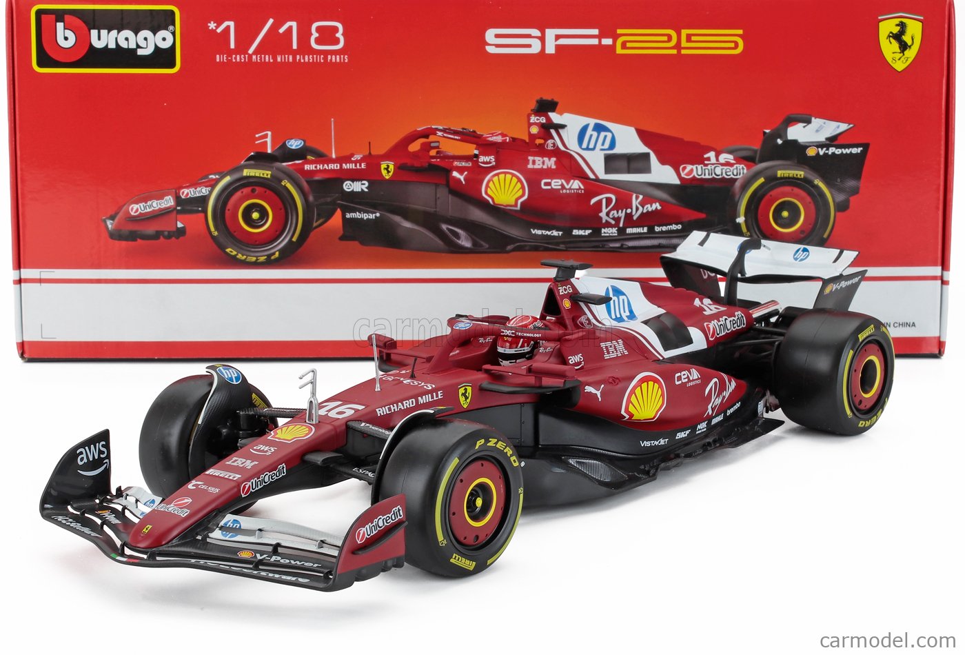 BURAGO 18-16816-L Scale 1/18 | FERRARI F1 SF-25 TEAM SCUDERIA