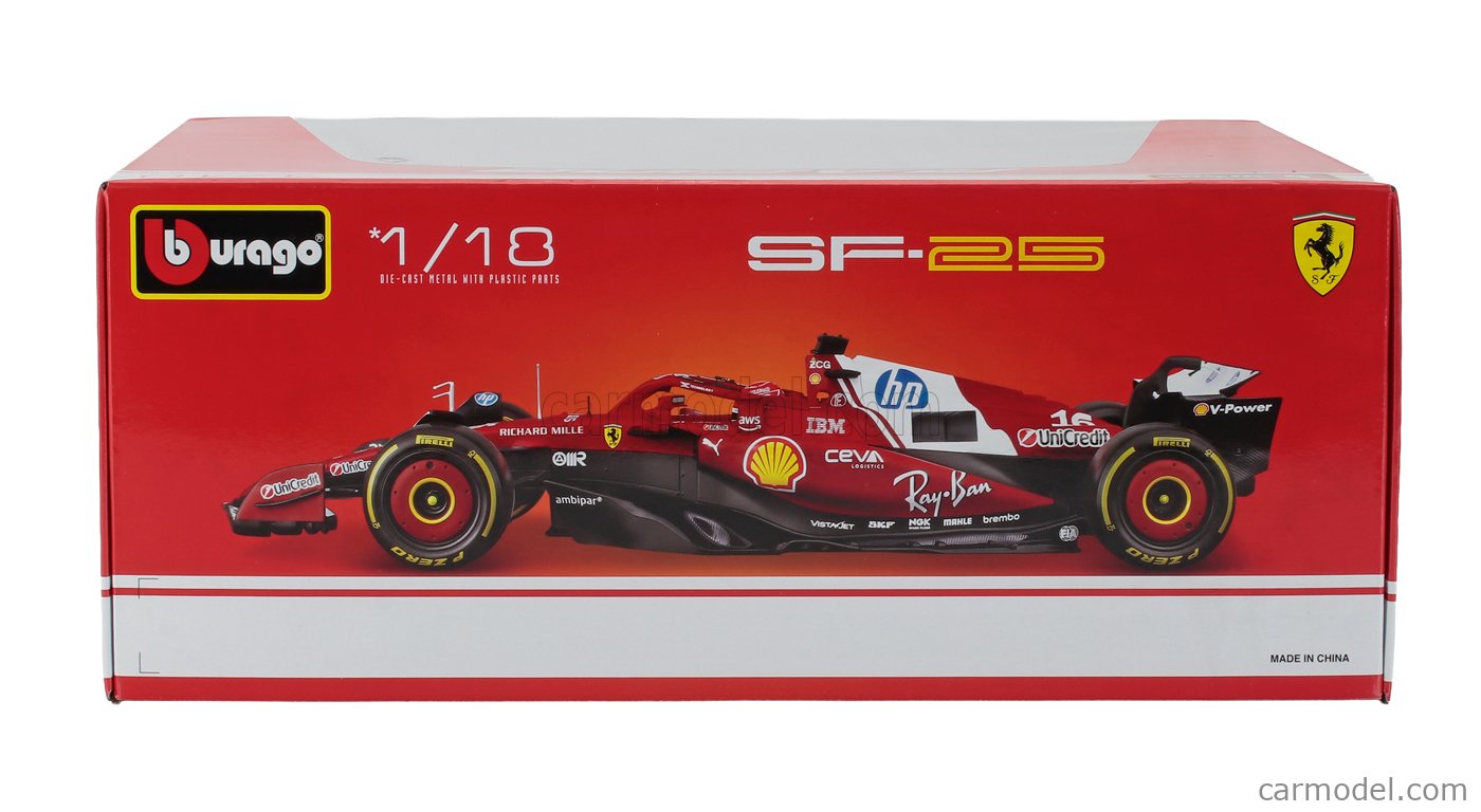BURAGO 18-16816-L Scale 1/18 | FERRARI F1 SF-25 TEAM SCUDERIA