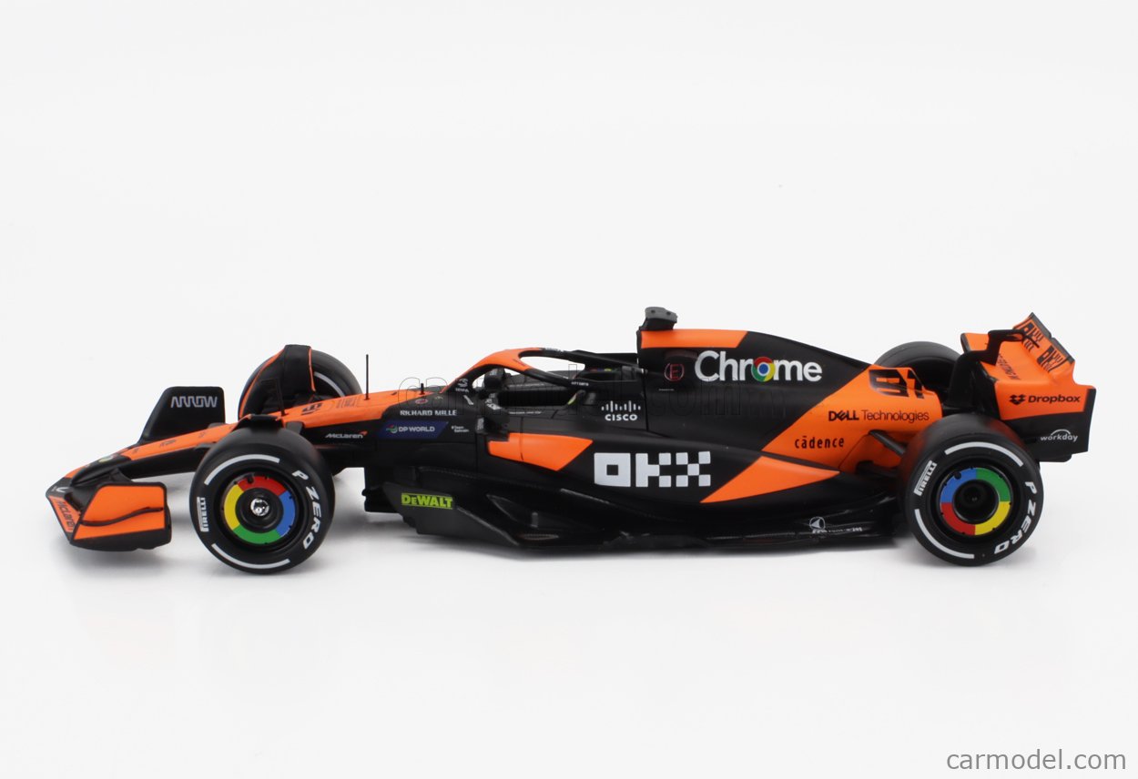 Modèle Mclaren MCL38 Oscar Piastri 1:43 - Bburago Licence Officielle 2024