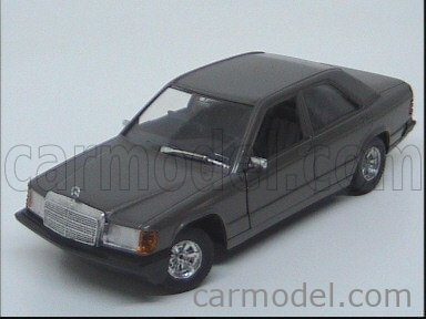 BURAGO 0105 Scale 1/24 | MERCEDES BENZ 190E DARK GREY MET