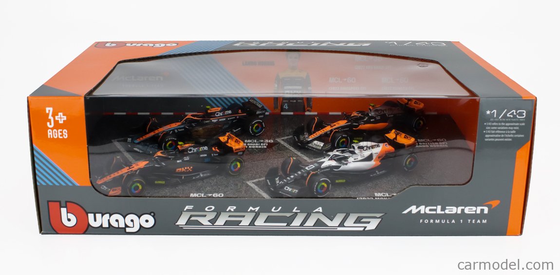 Bburago F1　4台セット1台おまけ 1/43 Bburago Mercedes AMG F1 W13 E Season 2022 Lewis Hamilton 44