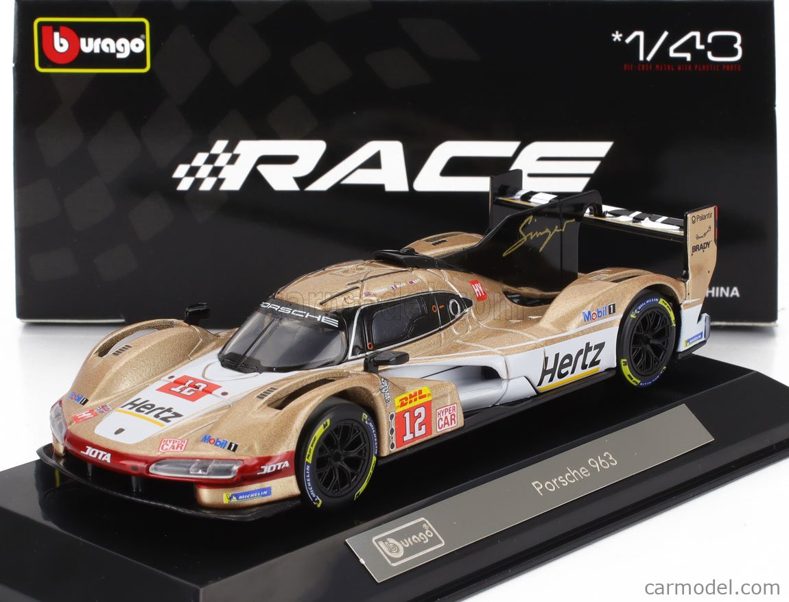Voiture Miniature Burago 1/43 Porsche 925 S4 N°7 Rouge - Occasion État Moyen