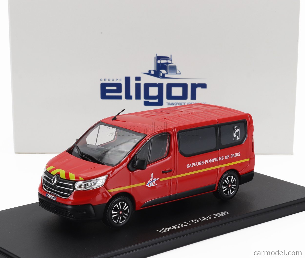 Eligor 1/43 Renault Trafic BSPP - Pompiers De Paris - Miniature Neuve
